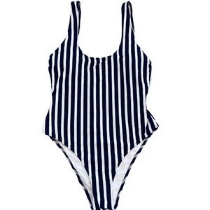 SeaBeauty Striped One Piece Swimsuit XL